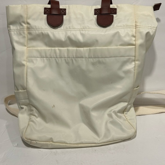 Mark & Graham Maddie Convertible Backpack/ Tote bag, Cream, Gold Hardware
